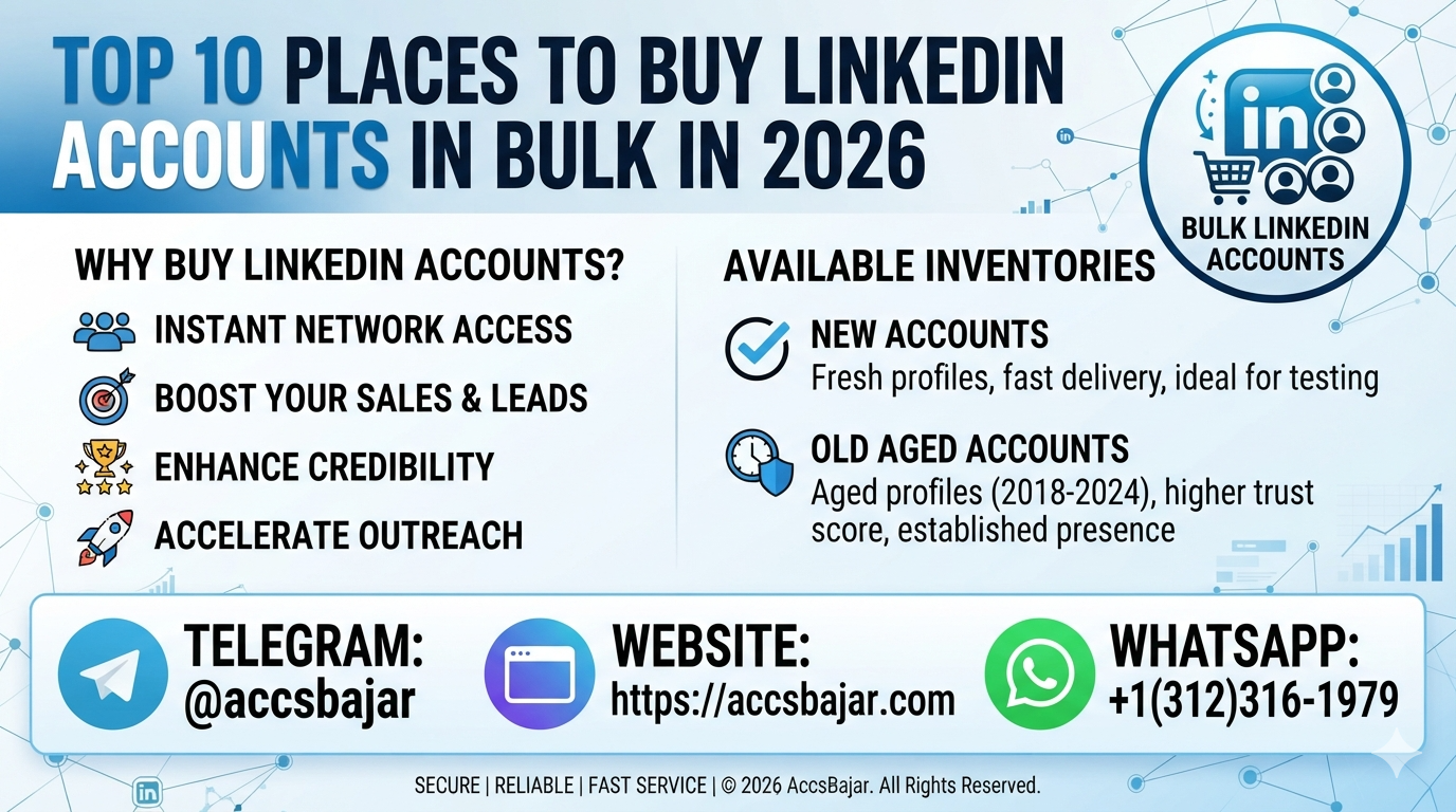 Top 10 Places to Buy LinkedIn Accounts in Bulk in 2026