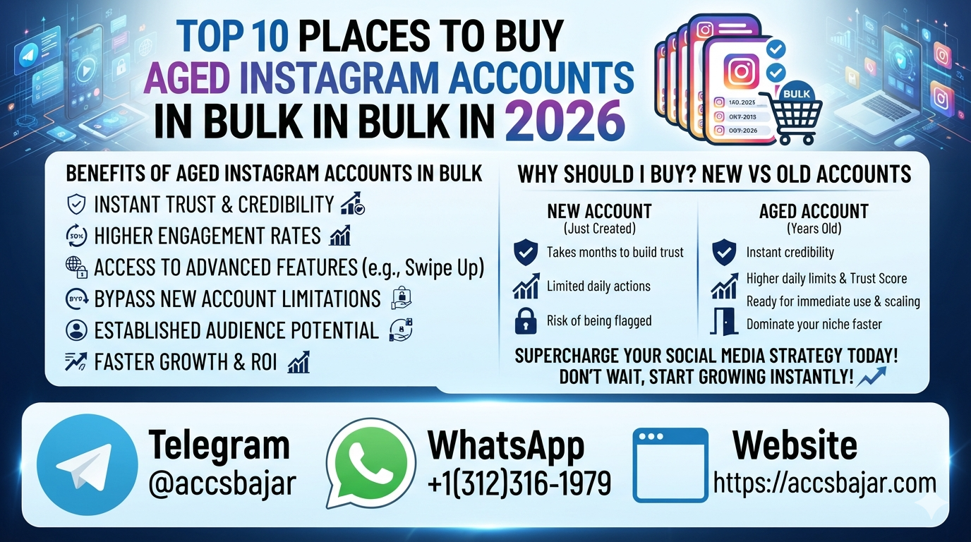 Top 10 Places to Buy Aged Instagram Accounts in Bulk in 2026